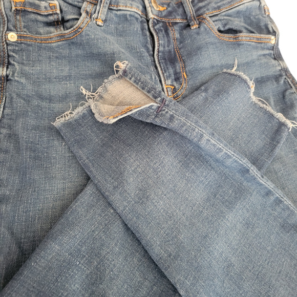Old Navy Jeans Size 4 Blue Rockstar Super Skinny Mid Rise 5 Pocket Stretch Comfy - Picture 7 of 11
